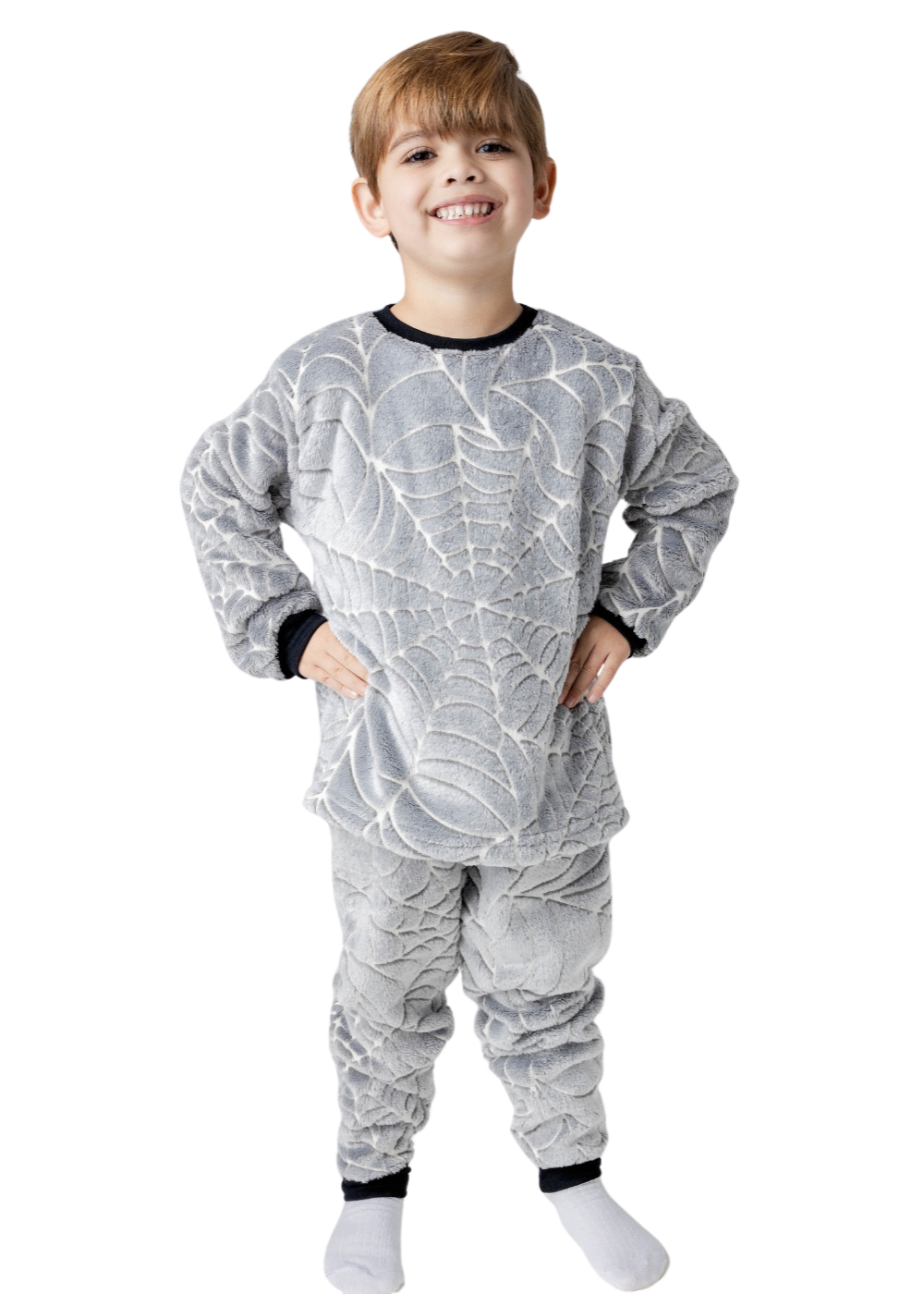Pijama Infantil Menino Inverno Fleece Soft Longo - Novo