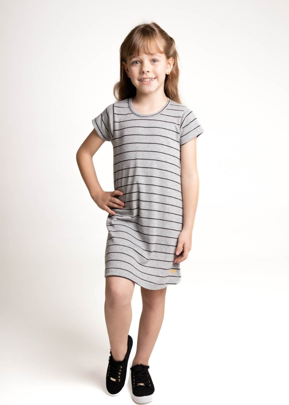 VESTIDO INFANTIL FEMININO MENINAS JUVENIL POLYESTER/ELASTANO