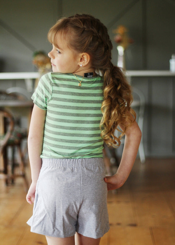 CONJUNTO INFANTIL MENINA SHORT SAIA MENINAS FEMININO ALGODÃO