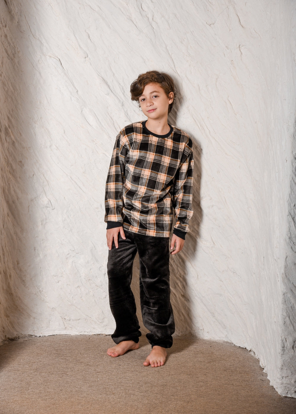 Pijama Infantil Menino Inverno Fleece Soft Longo - Novo.