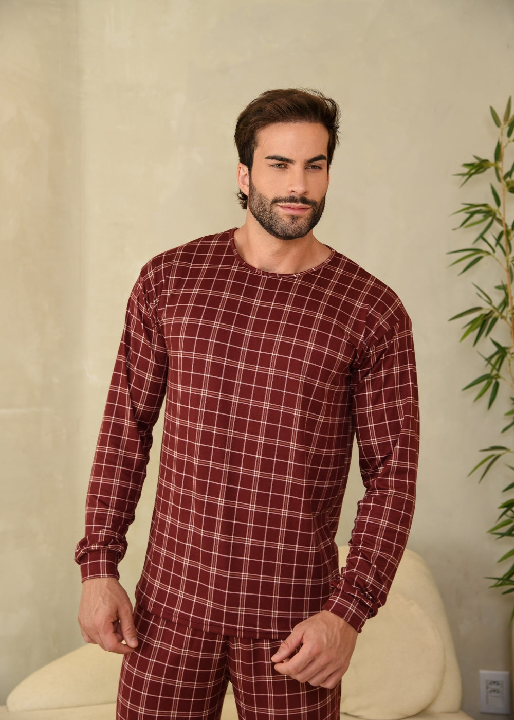 Pijama Suede Inverno Masculino Adulto