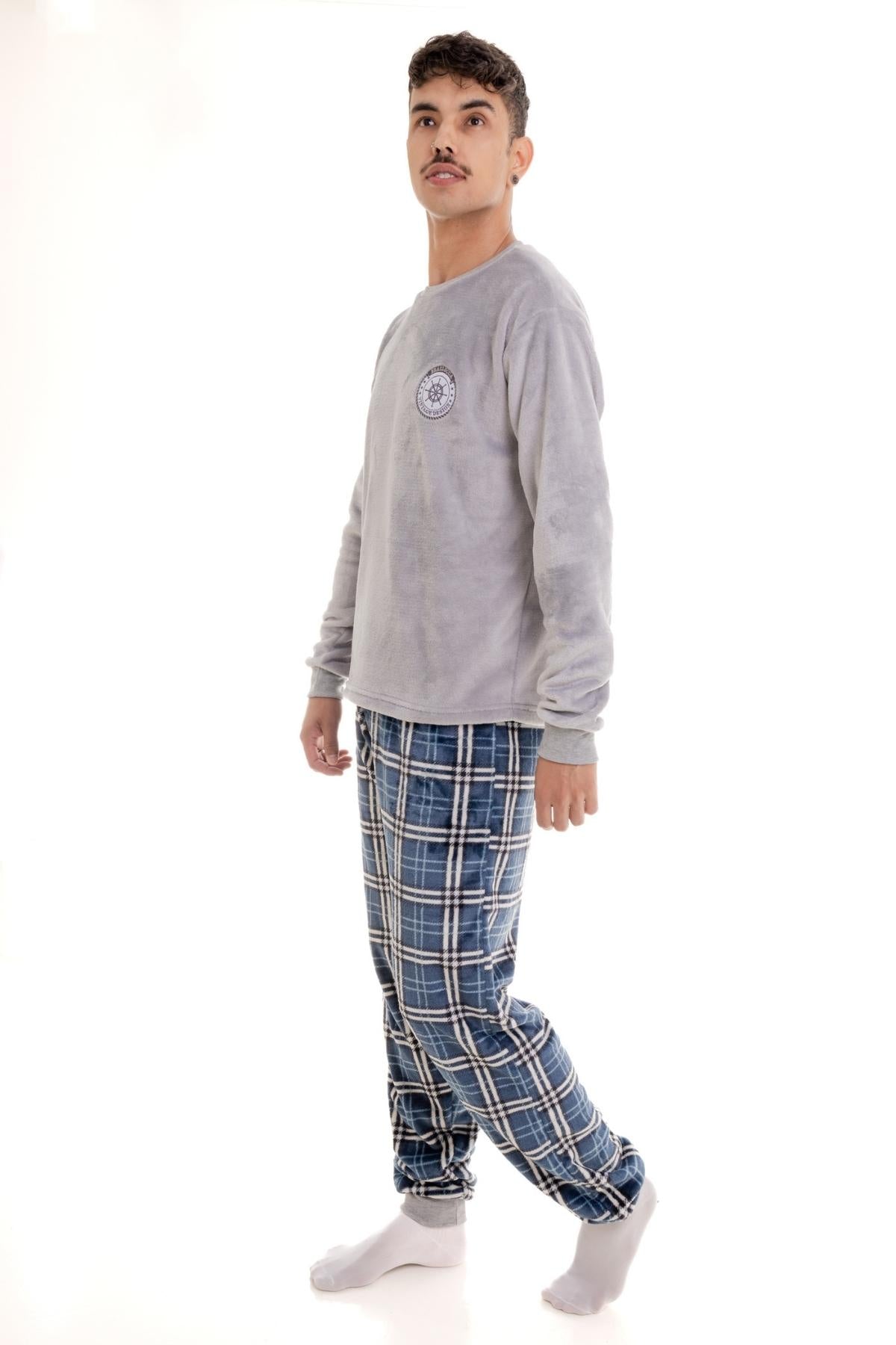 Pijama Inverno Fleece Masculino