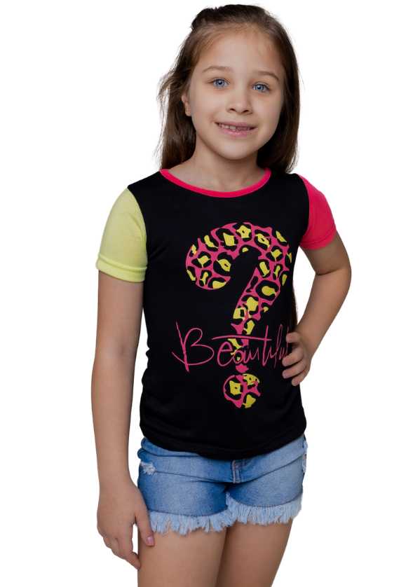 Blusa Infantil Feminina Juvenil Menina 1 Ano A 16 Anos Verao