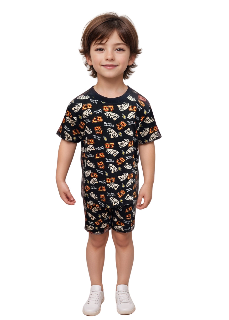 Pijama Infantil Masculino Meninos Juvenil Algodão Verao