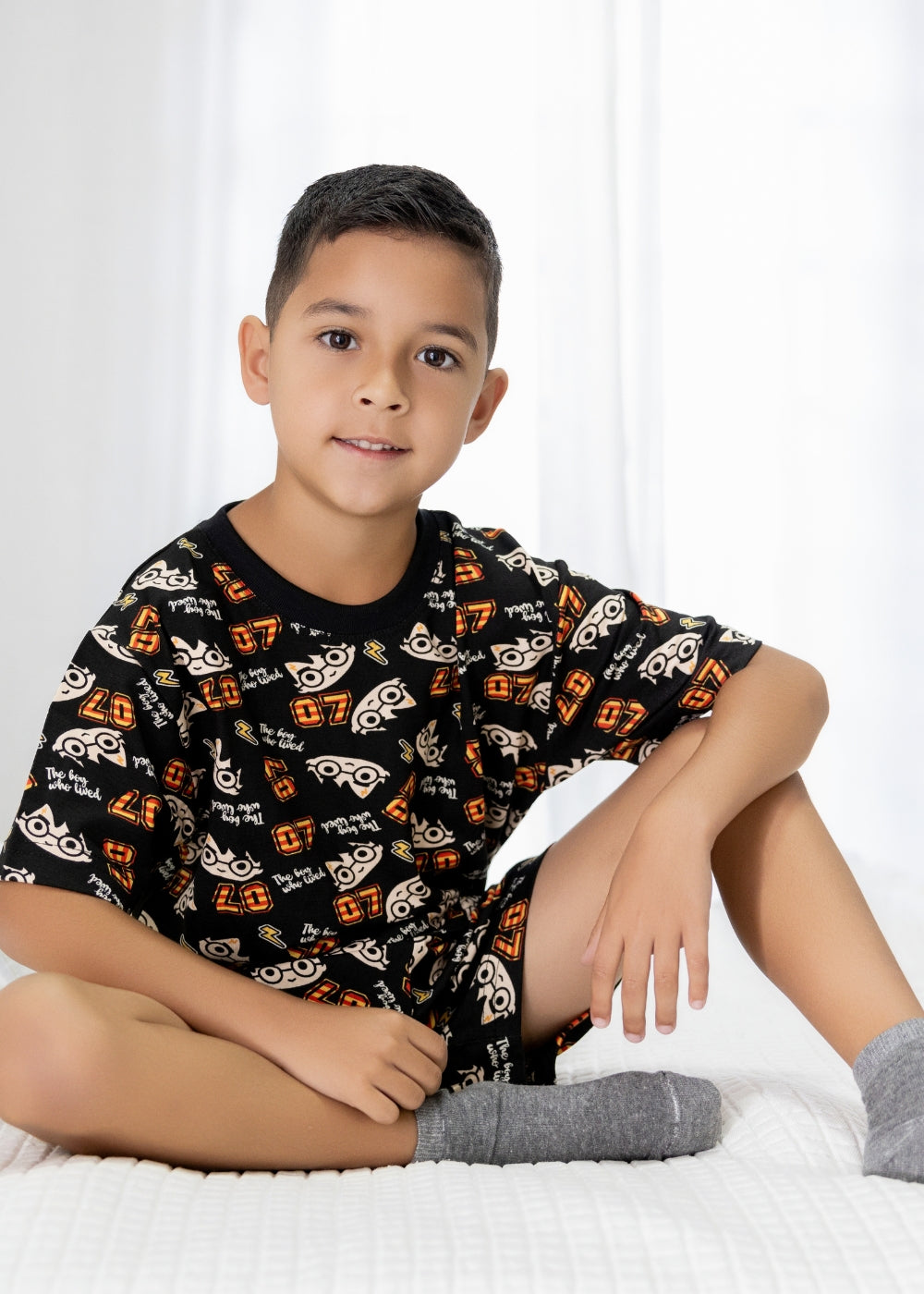 Pijama Infantil Masculino Meninos Juvenil Algodão Verao