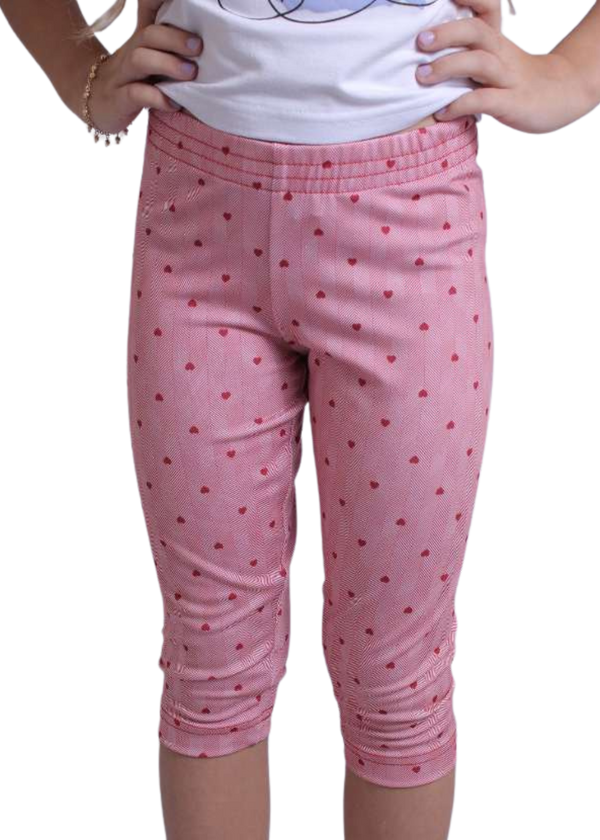 Calça Legging Infantil Feminina Meninas Juvenil Estampada Curta