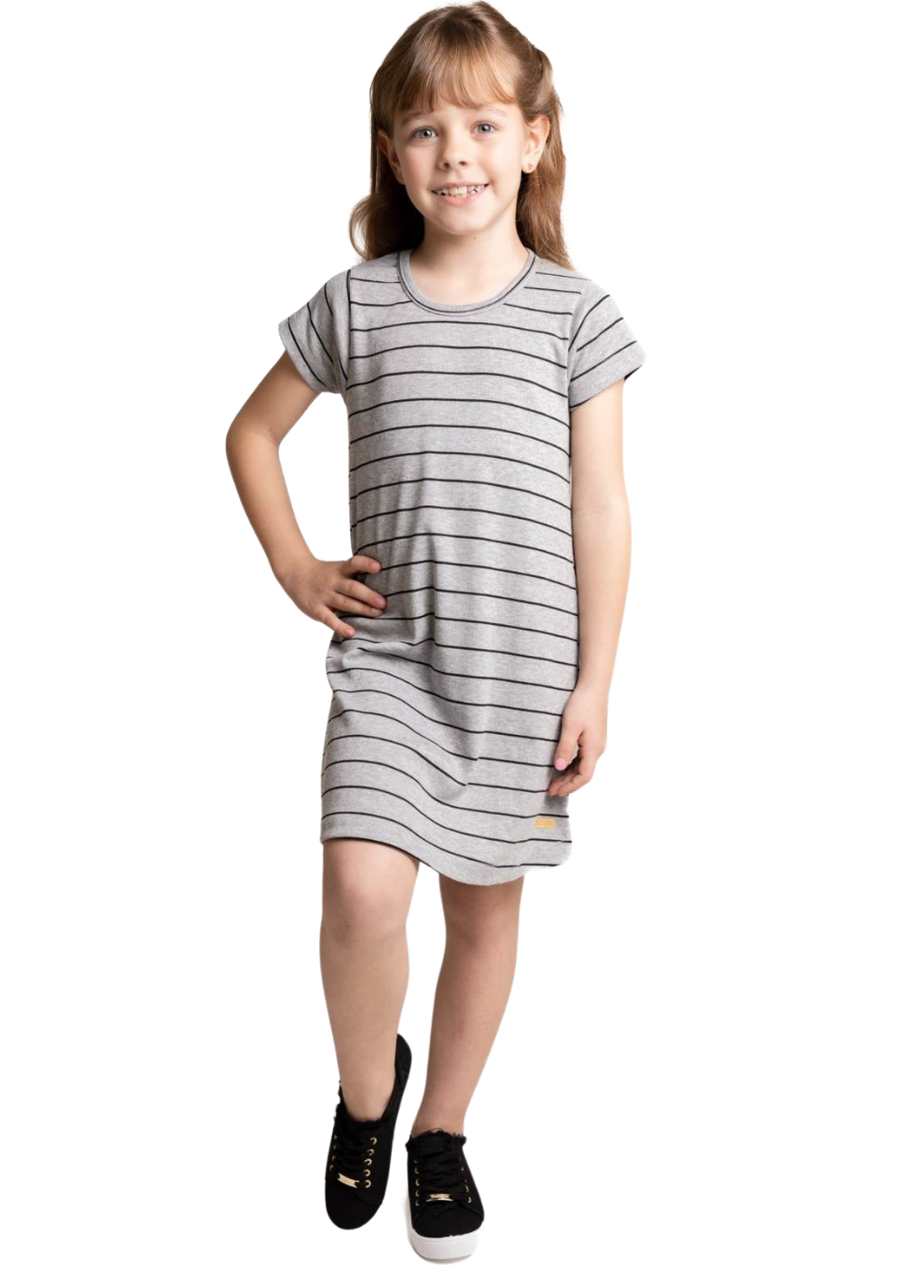 VESTIDO INFANTIL FEMININO MENINAS JUVENIL POLYESTER/ELASTANO