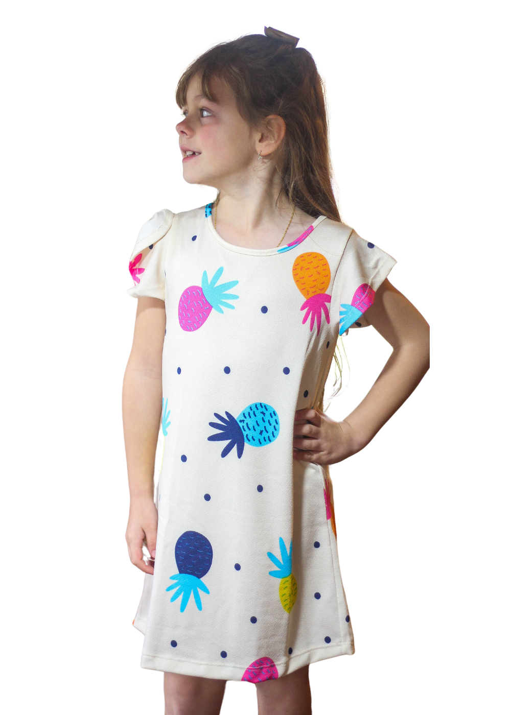 VESTIDO INFANTIL FEMININO MENINAS JUVENIL POLYESTER/ELASTANO