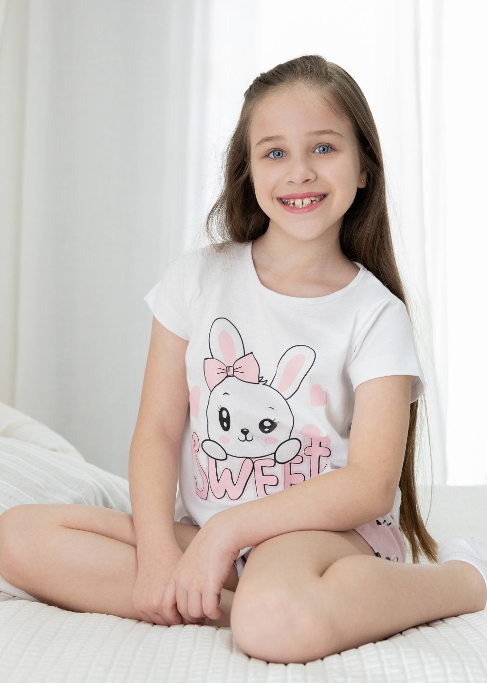 Pijama Infantil Algodão Menina Feminino Juvenil 1 A 16 Anos