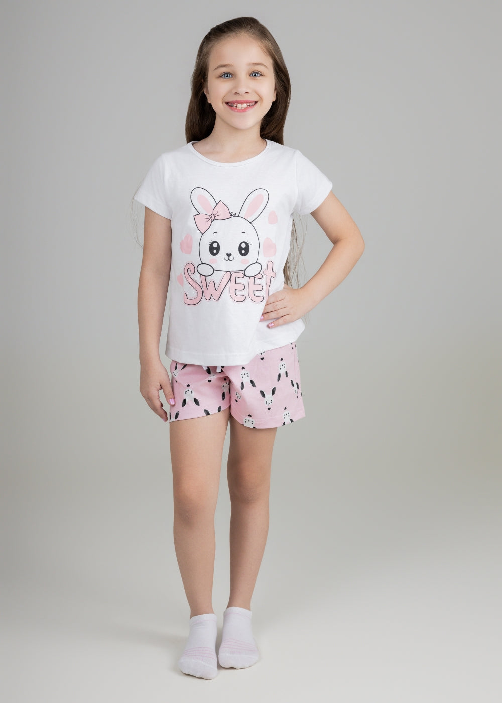 Pijama Infantil Algodão Menina Feminino Juvenil 1 A 16 Anos