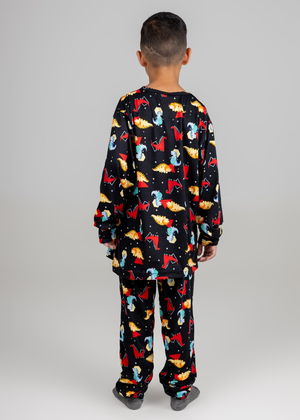 Pijama Inf Masc Suede Menino Manga Longa Inverno