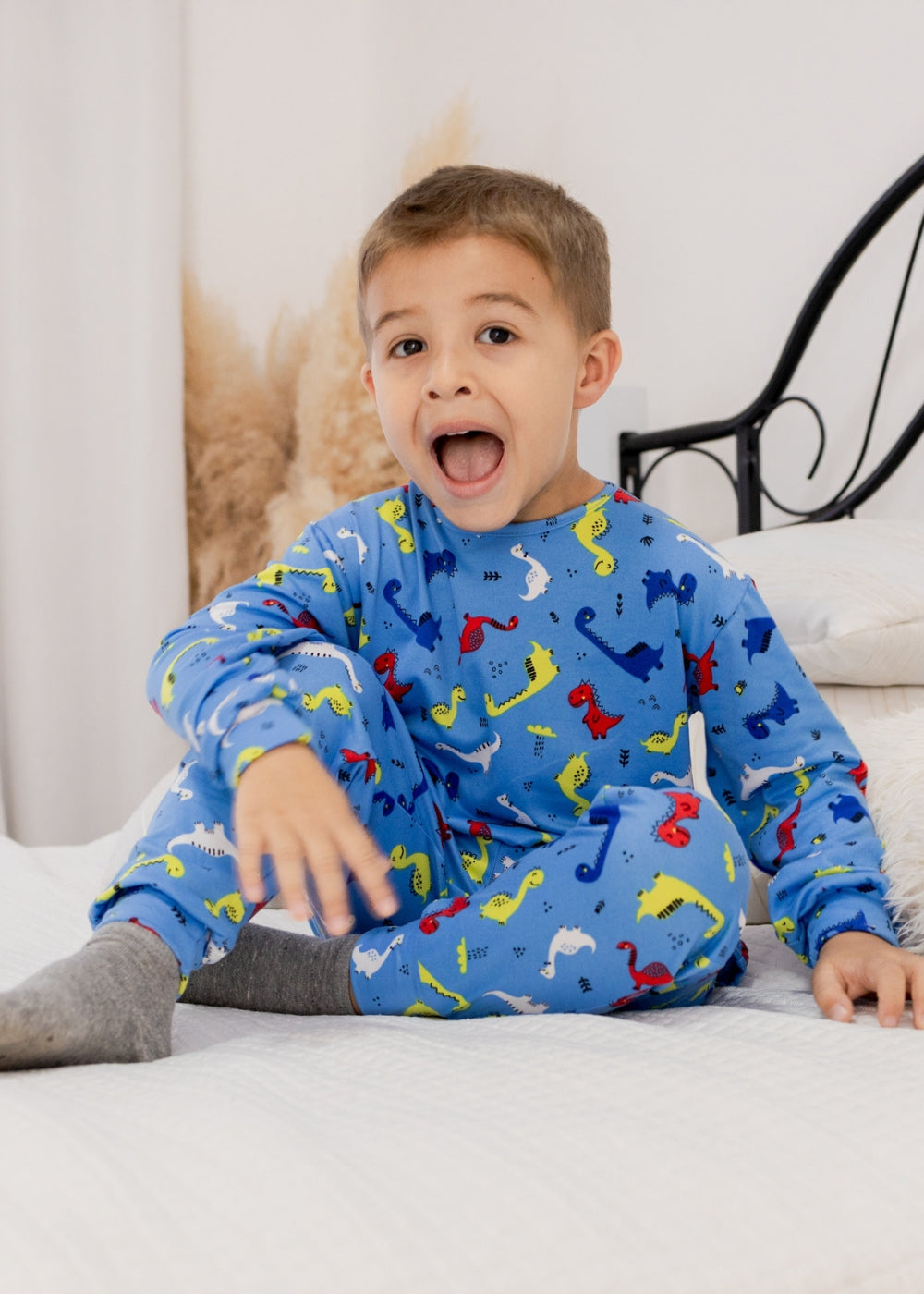 Pijama Inf Masc Suede Menino Manga Longa Inverno