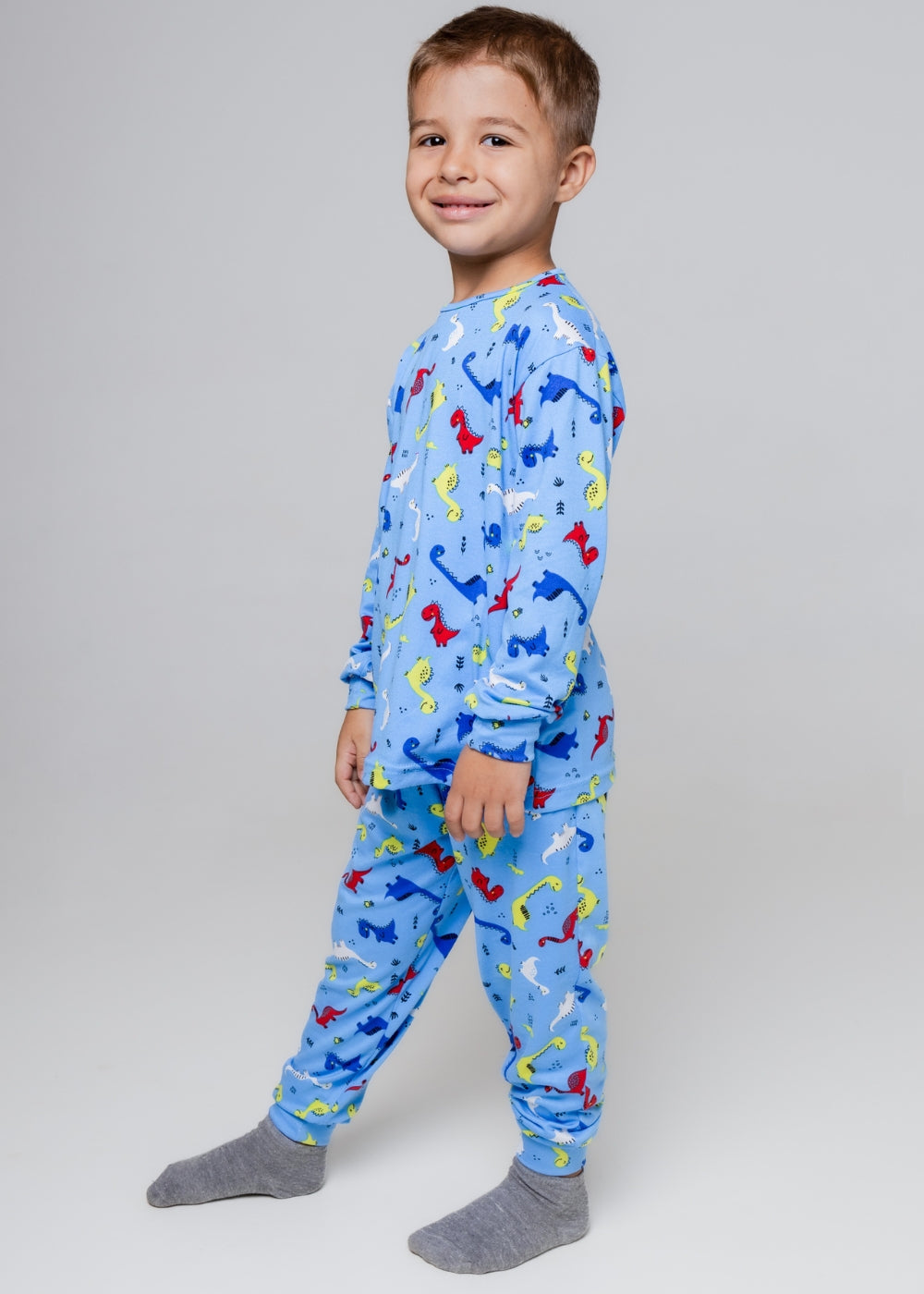 Pijama Inf Masc Suede Menino Manga Longa Inverno