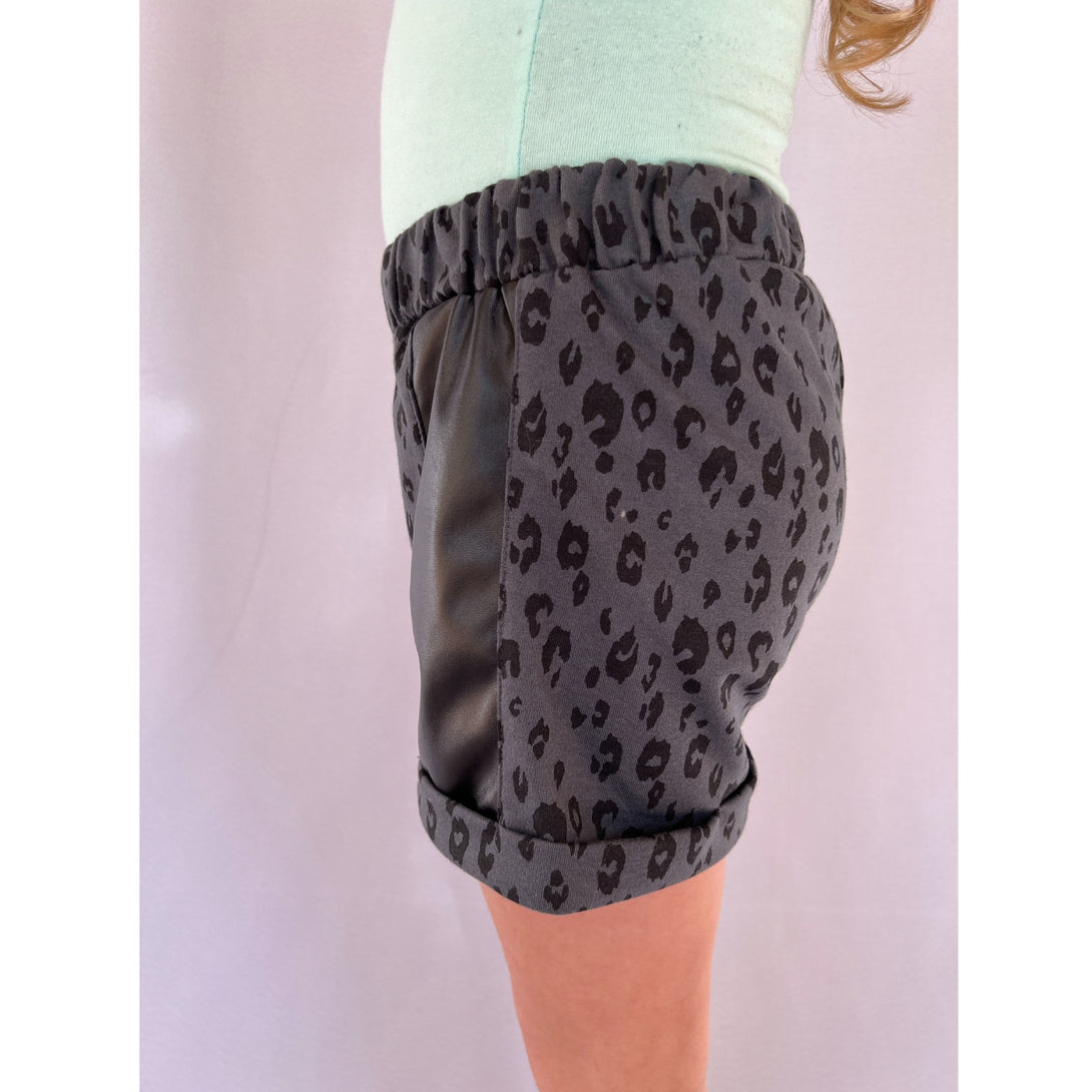 Short Saia Infantil Feminina Meninas Juvenil Moletom