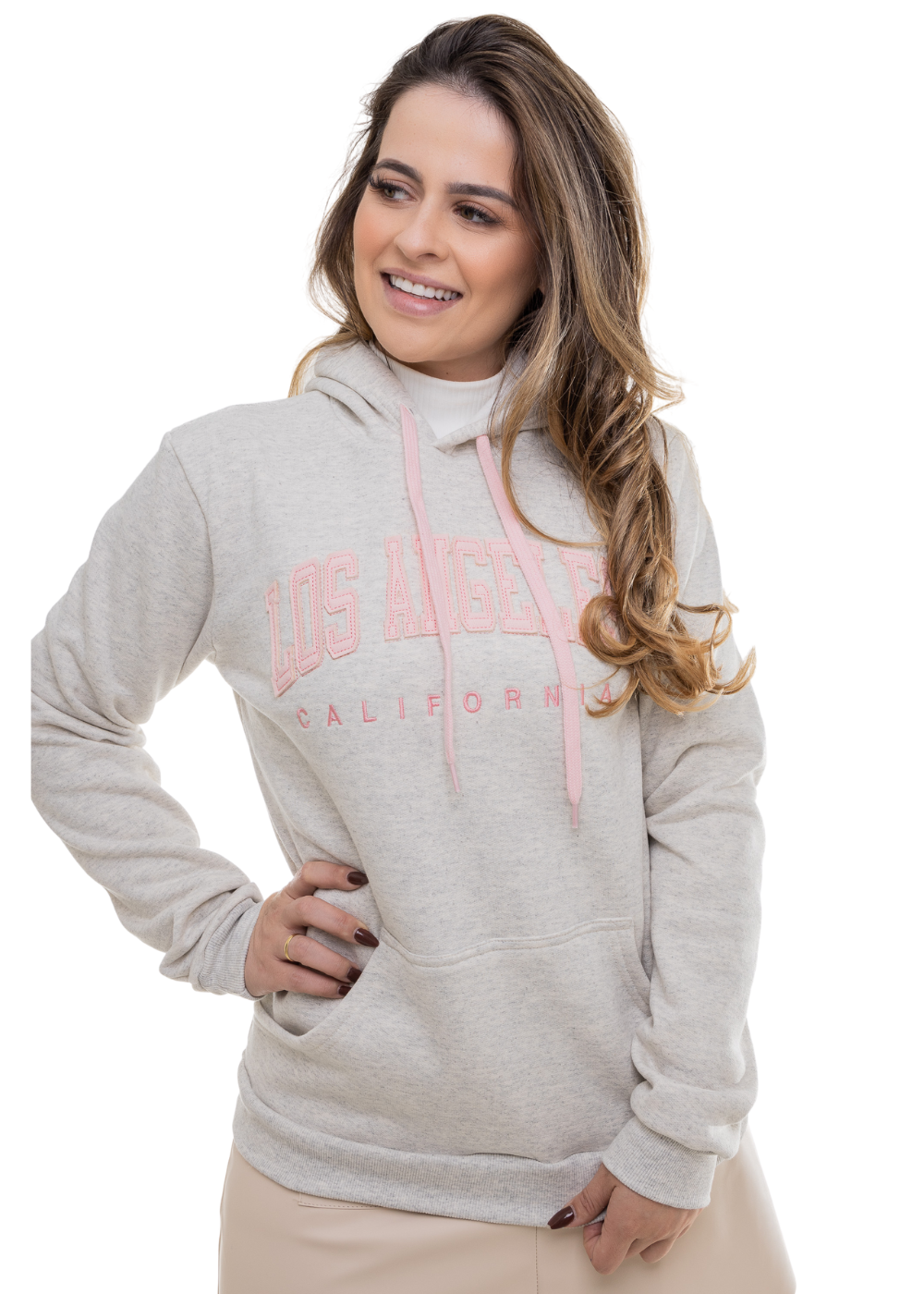 BLUSA FEMININA ADULTO MOLETOM INVERNO