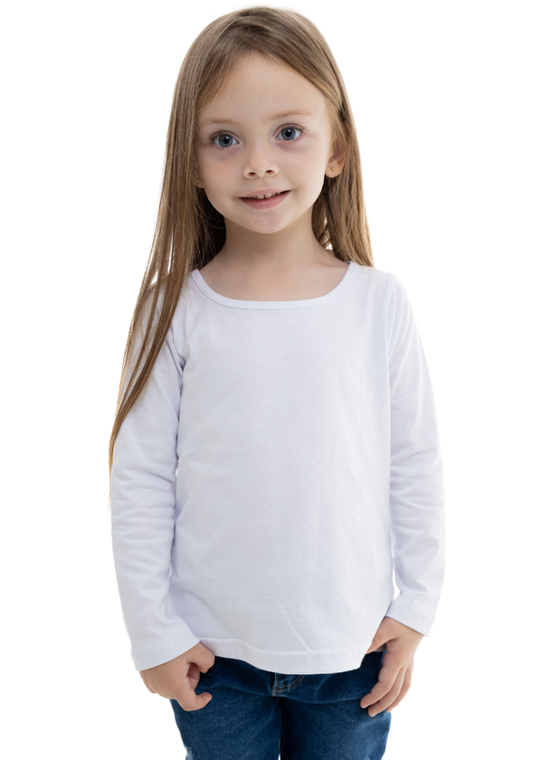BLUSA INFANTIL MANGA LONGA MENINAS FEMININA JUVENIL ALGODÃO