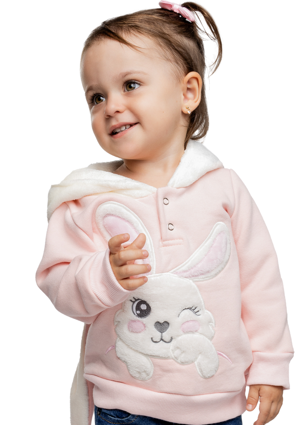 Blusa Moletom Infantil Meninas Inverno