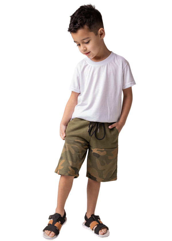 Bermuda Moletom Infantil Masculina Menino Juvenil