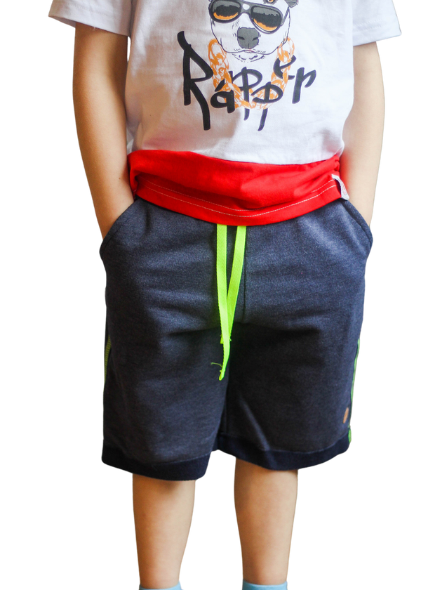 Bermuda Moletom Infantil Masculina Menino Juvenil