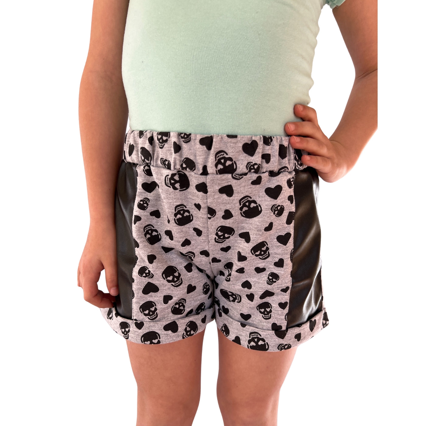 Short Saia Infantil Feminina Meninas Juvenil Moletom