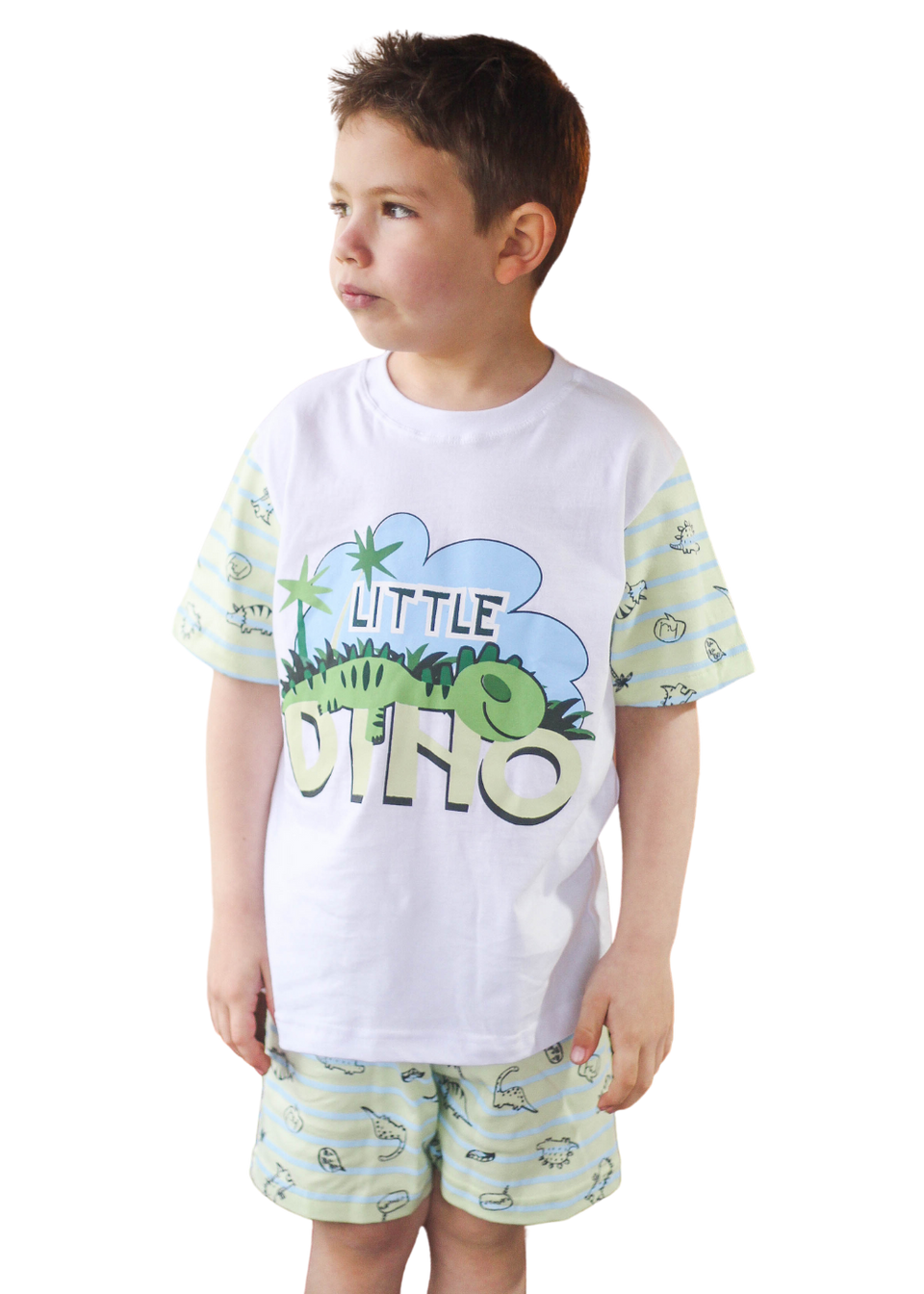 Pijama Infantil Masculino Meninos Juvenil Algodão Verao
