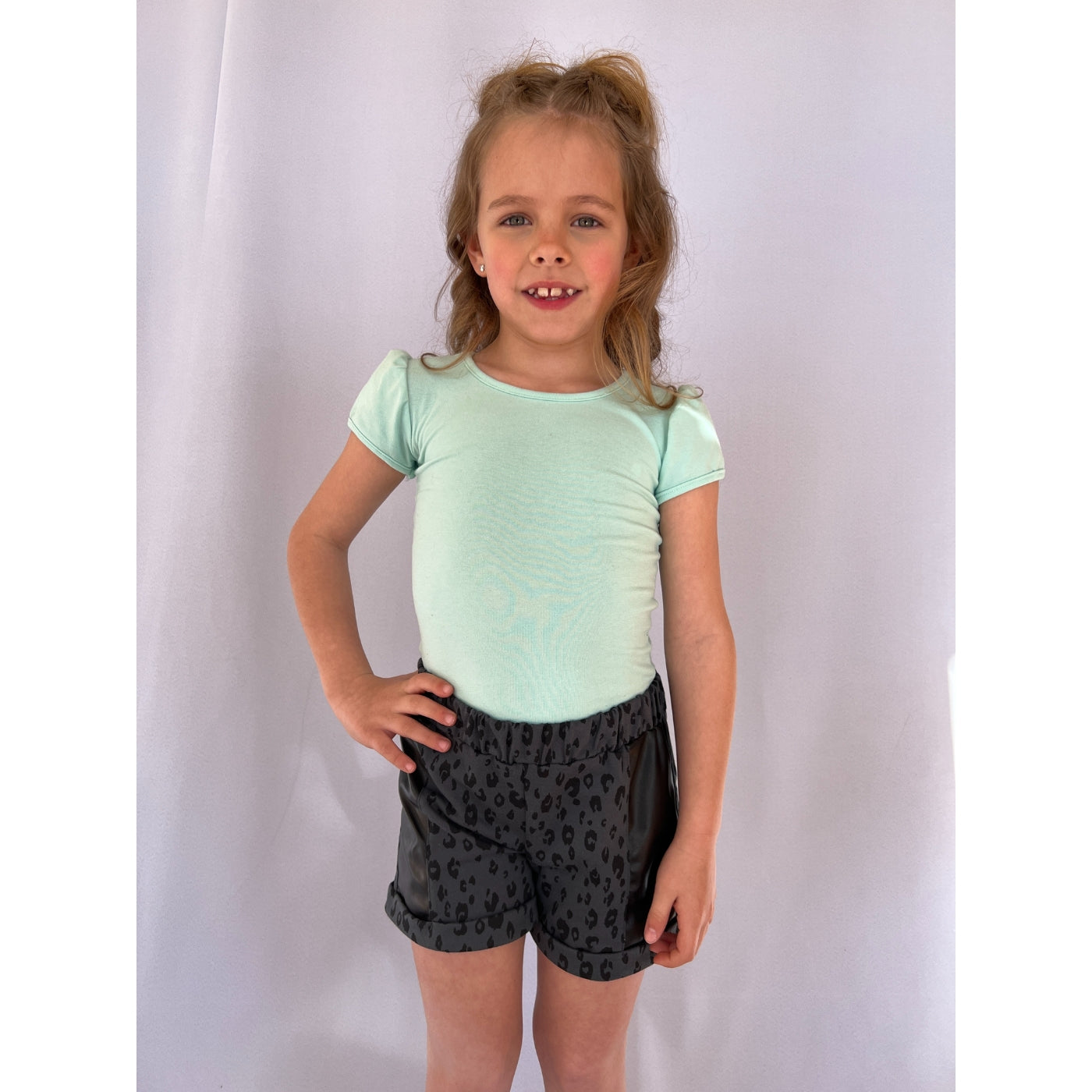 Short Saia Infantil Feminina Meninas Juvenil Moletom