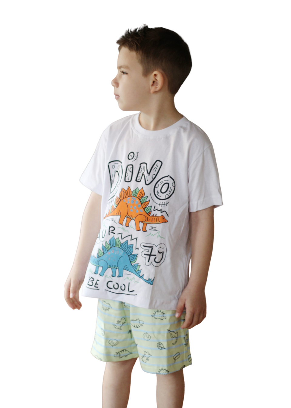Pijama Infantil Masculino Meninos Juvenil Algodão Verao