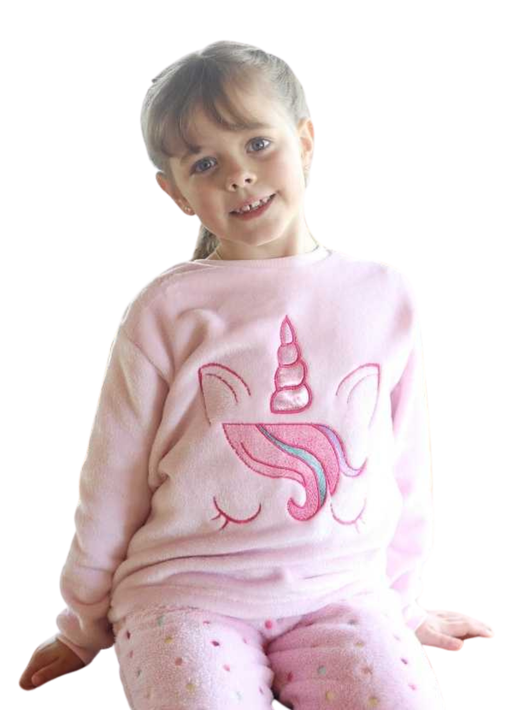 Pijama Infantil Meninas Inverno Fleece Soft Longo - Novo