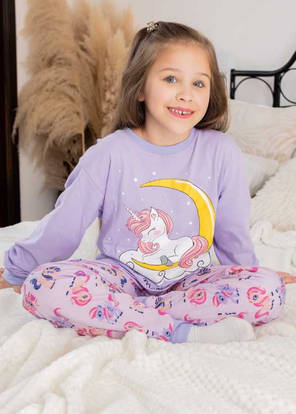 Pijama Infantil Algodão Menina Feminino Juvenil 1 A 16 Anos