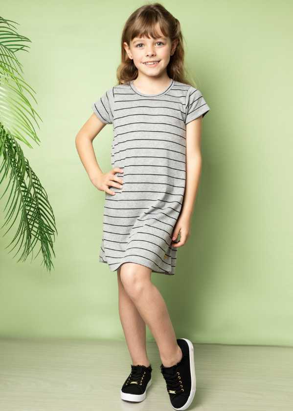 VESTIDO INFANTIL FEMININO MENINAS JUVENIL POLYESTER/ELASTANO