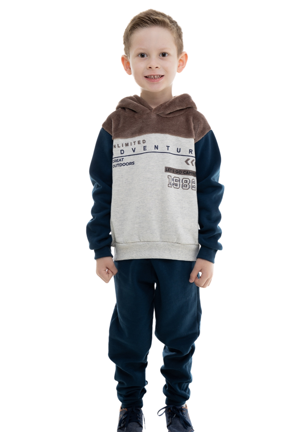 Conjunto Infantil Moletom Menino Inverno - novo