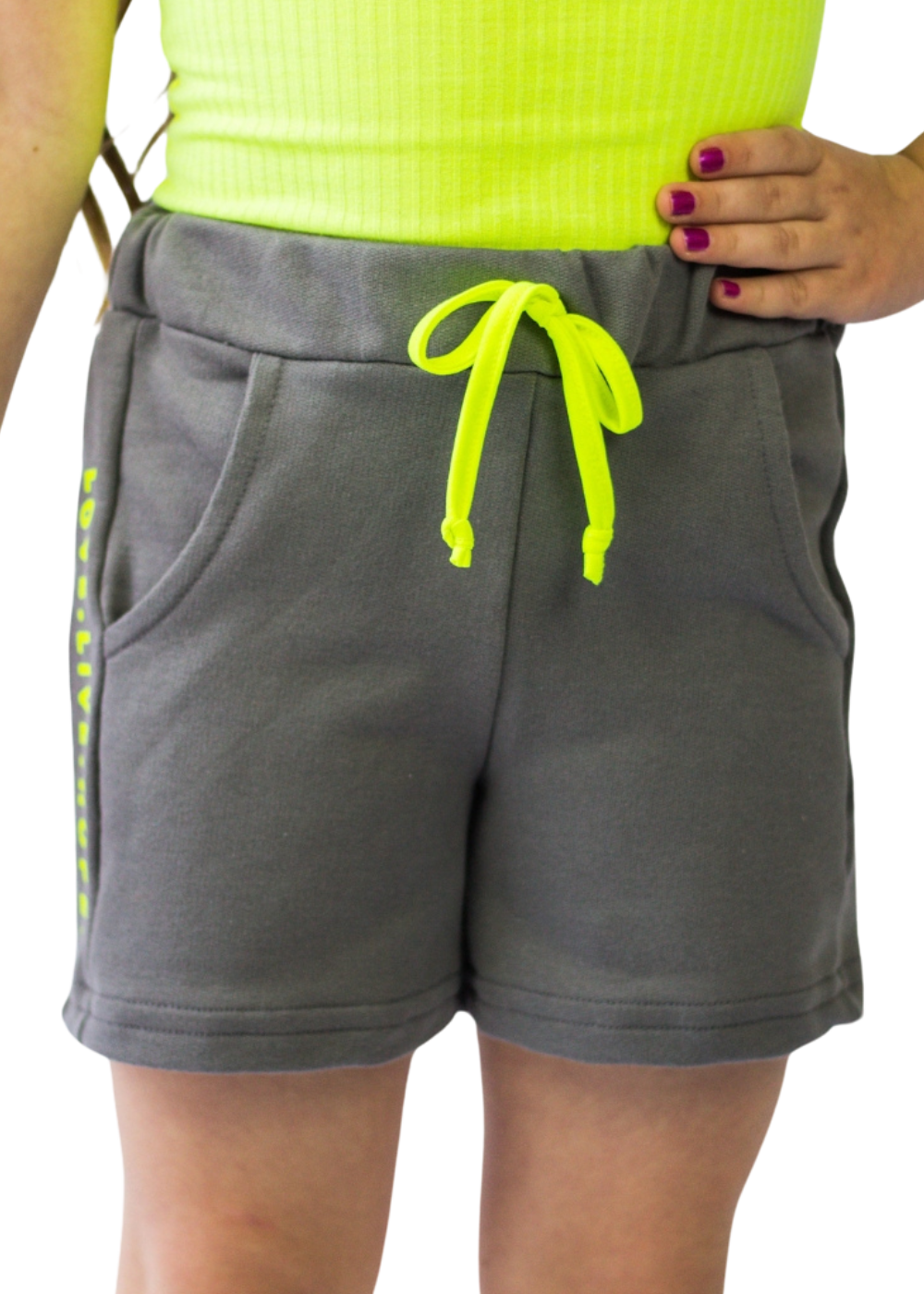 Short Saia Infantil Feminina Meninas Juvenil Moletom
