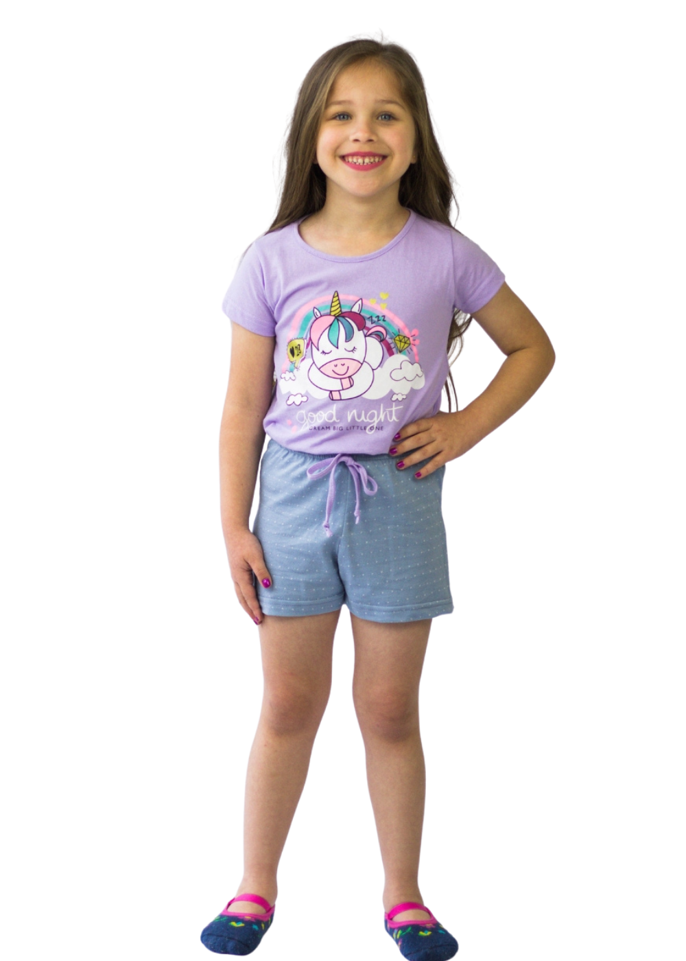Pijama Infantil Algodão Menina Feminino Juvenil 1 A 16 Anos