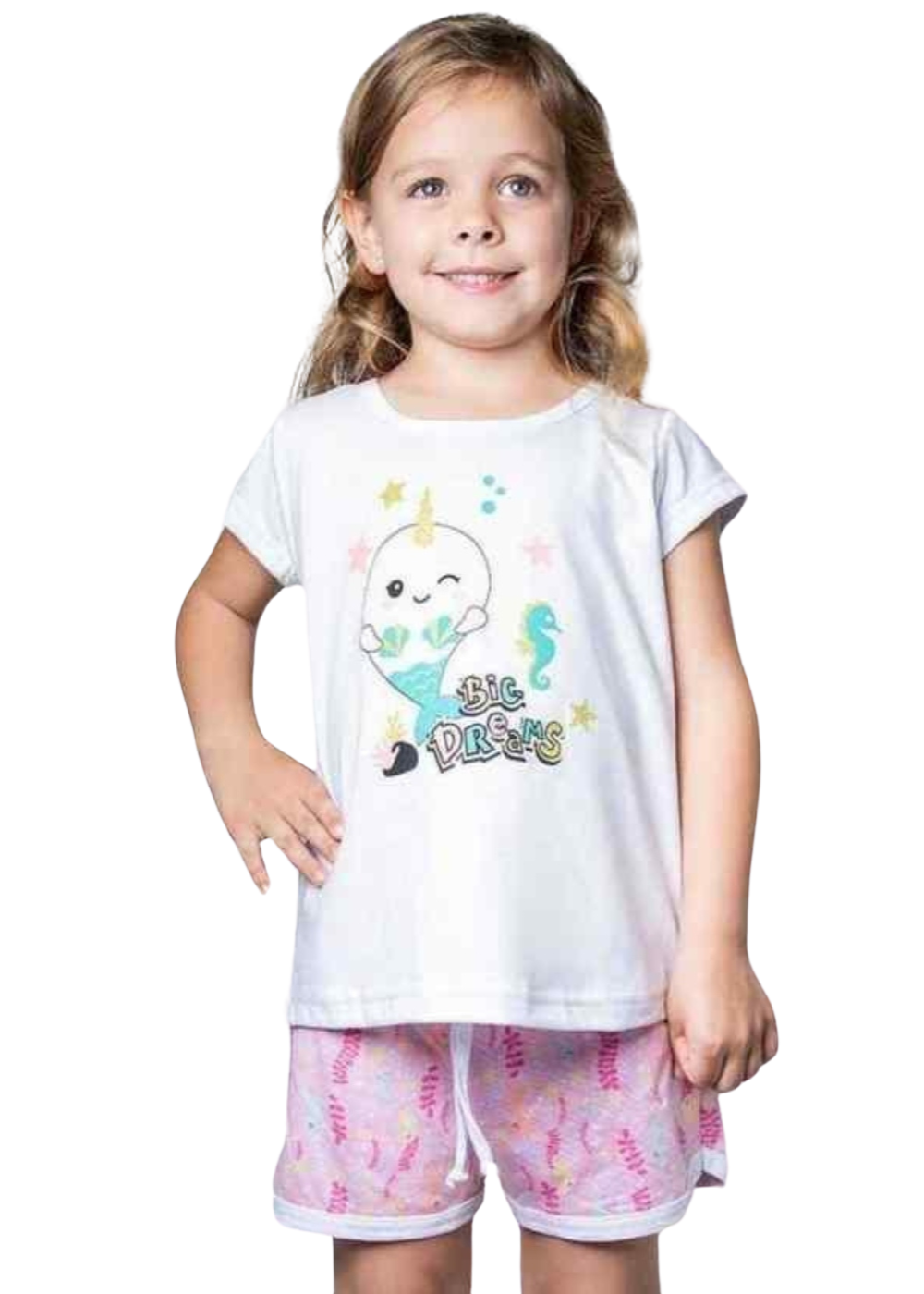 Pijama Infantil Algodão Menina Feminino Juvenil 1 A 16 Anos