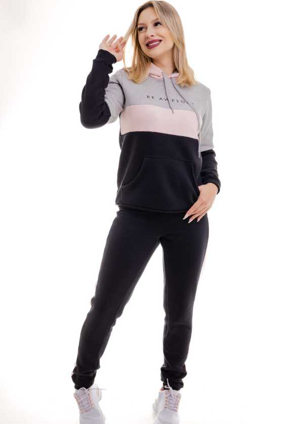 CONJUNTO MOLETOM FEMININO ADULTO INVERNO QUENTINHO