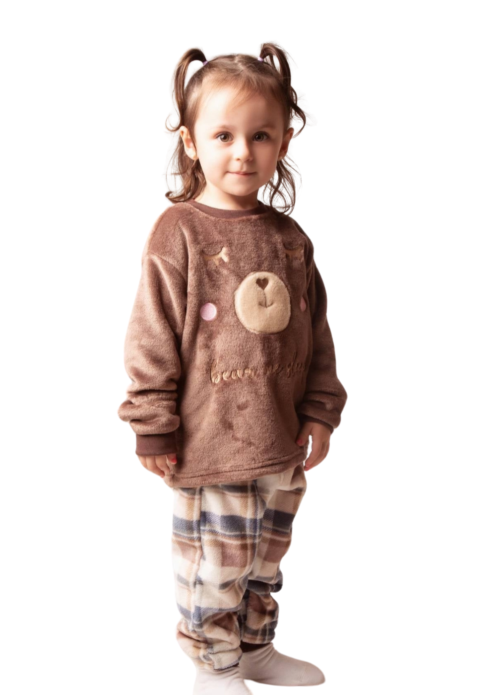 Pijama Infantil Meninas Inverno Fleece Soft Longo - Novo
