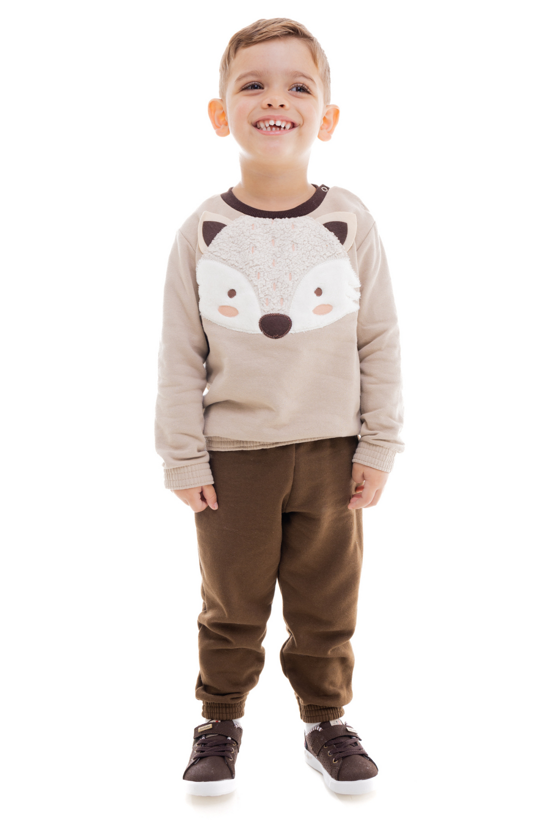 Conjunto Infantil Moletom Menino Inverno - novo