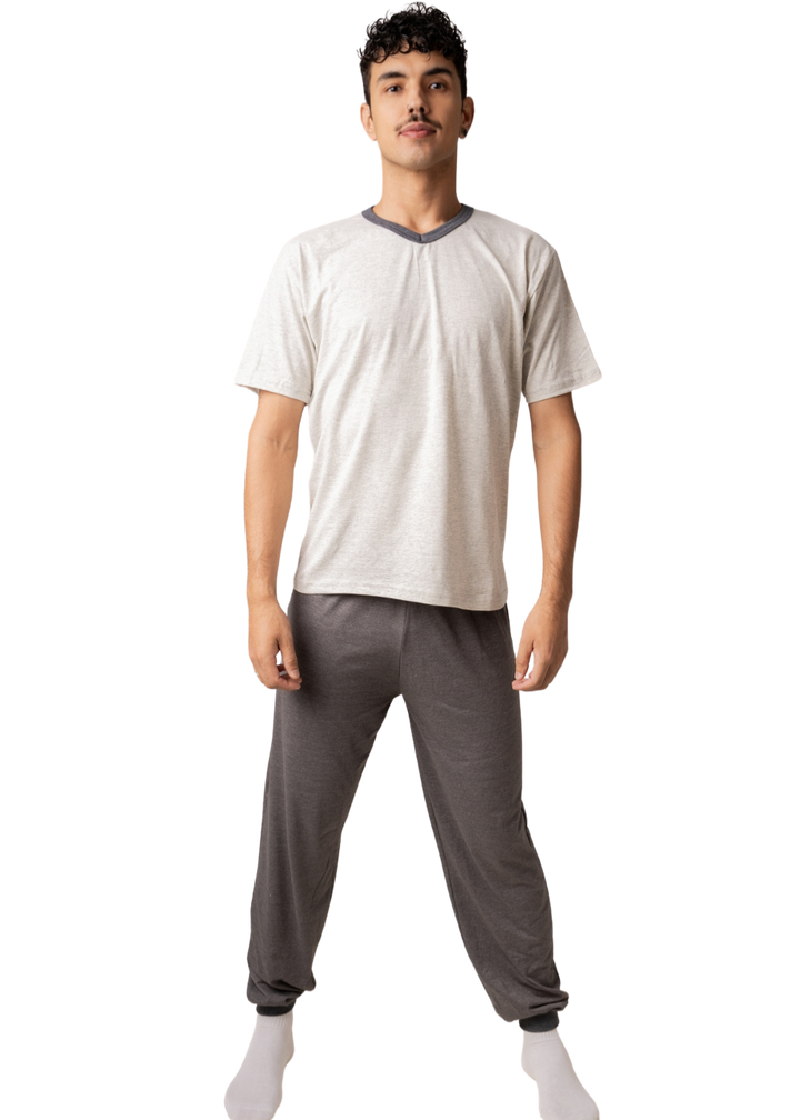 PIJAMA MASCULINO ADULTO 100% ALGODÃO VERÃO.