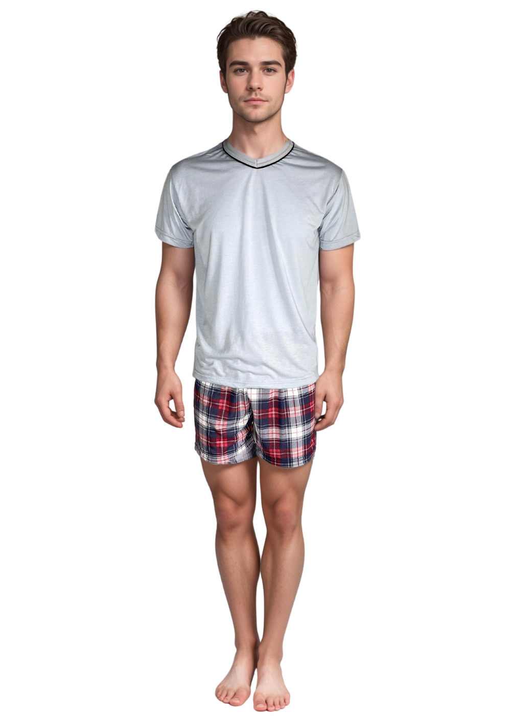 PIJAMA MASCULINO ADULTO ALGODÃO VERÃO.
