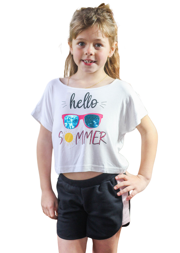 BLUSA INFANTIL FEMININO MENINAS JUVENIL VISCOSE/ELASTANO VERAO