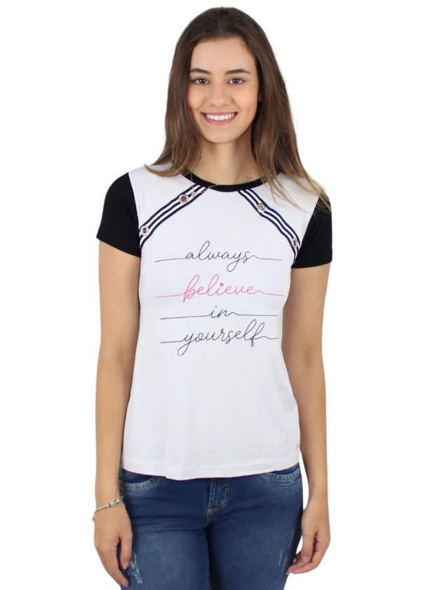 BLUSA FEMININA CURTA ADULTA VERÃO VISCOSE/ELASTANO