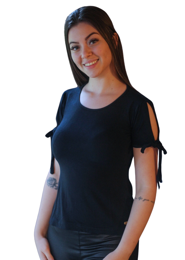 BLUSA FEMININA CURTA ADULTA VERÃO VISCOSE/ELASTANO