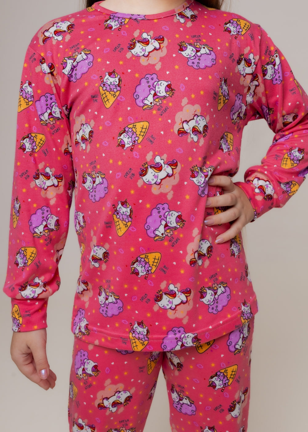 PIJAMA FEMININO INFANTIL SUEDE