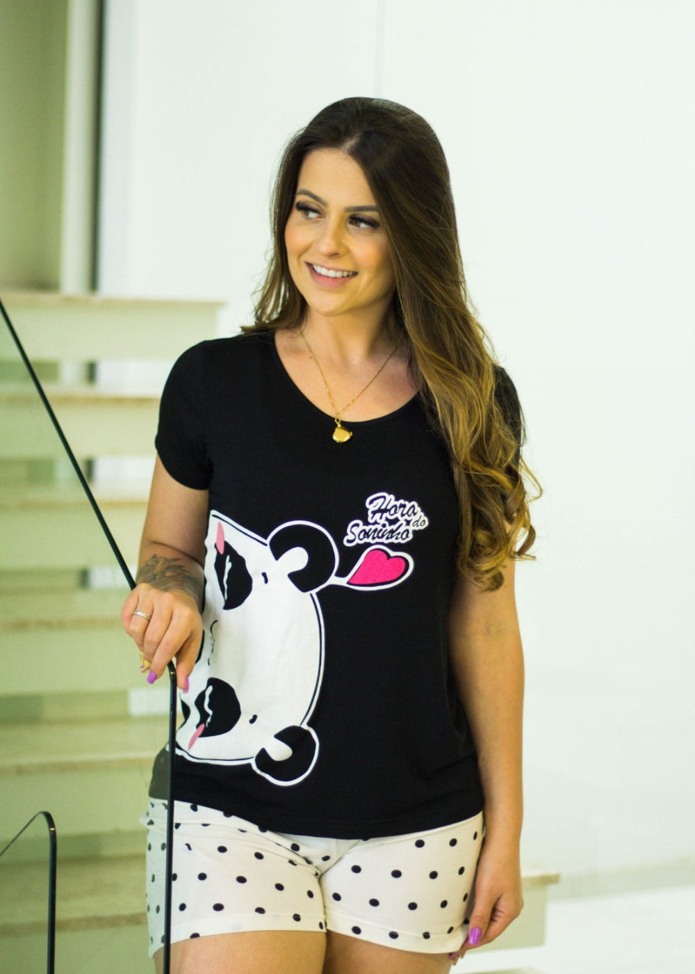 Pijama Feminino Adulto Verao Conjunto Algodão