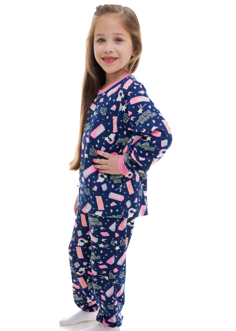 PIJAMA INFANTIL MENINAS MOLETINHO INVERNO