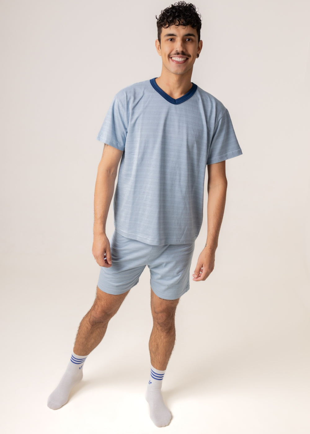 PIJAMA MASCULINO ADULTO ALGODÃO VERÃO.