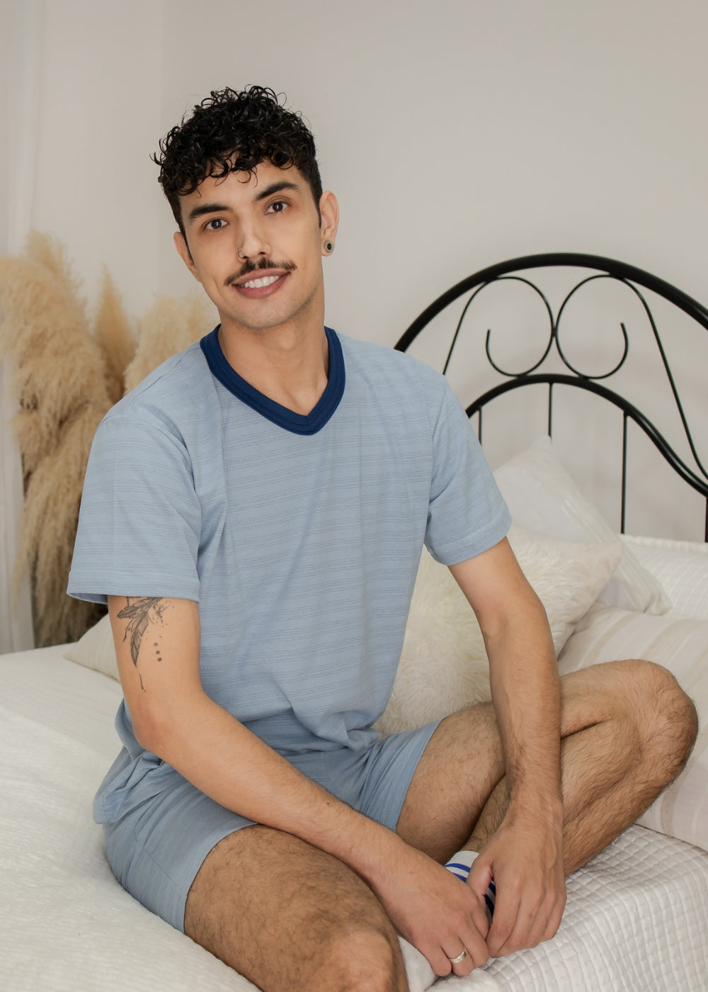 PIJAMA MASCULINO ADULTO ALGODÃO VERÃO.