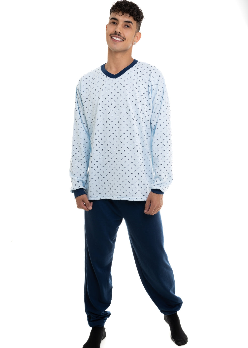 Pijama Inverno Moletom Flanelado
