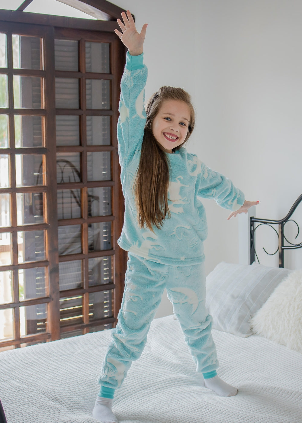 Pijama Infantil Meninas Inverno Fleece Soft Longo - Novo