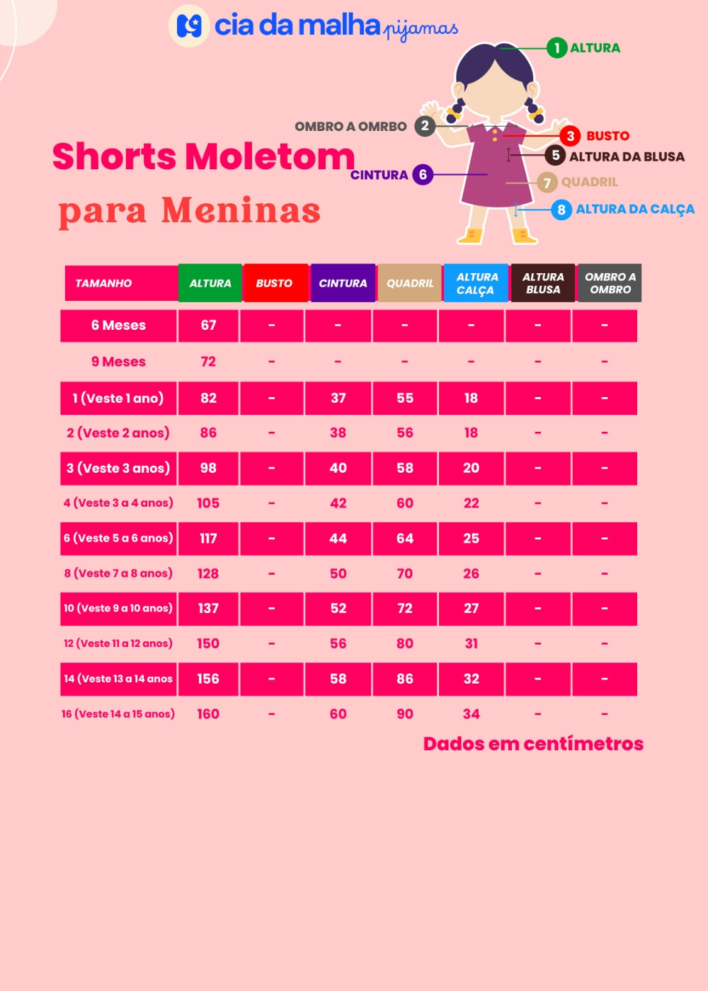 Short Saia Infantil Feminina Meninas Juvenil Moletom